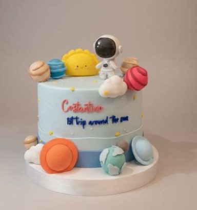 Torta astronauta pianeti
