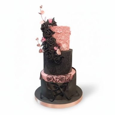Torta rosa nero 