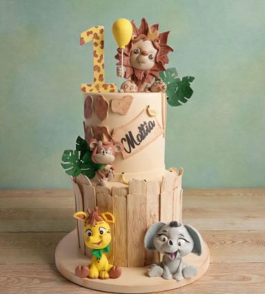 Torta safari giungla
